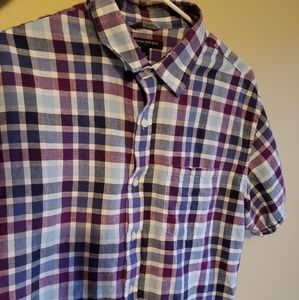 Men's short sleeve button up